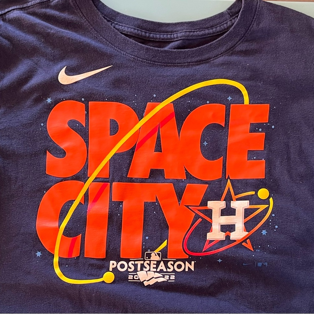 Nike Space City Postseason 2022 Navy tee Size Large - Good Condition